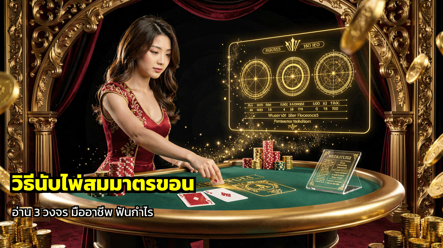 วิธีนับไพ่สมมาตรขอน