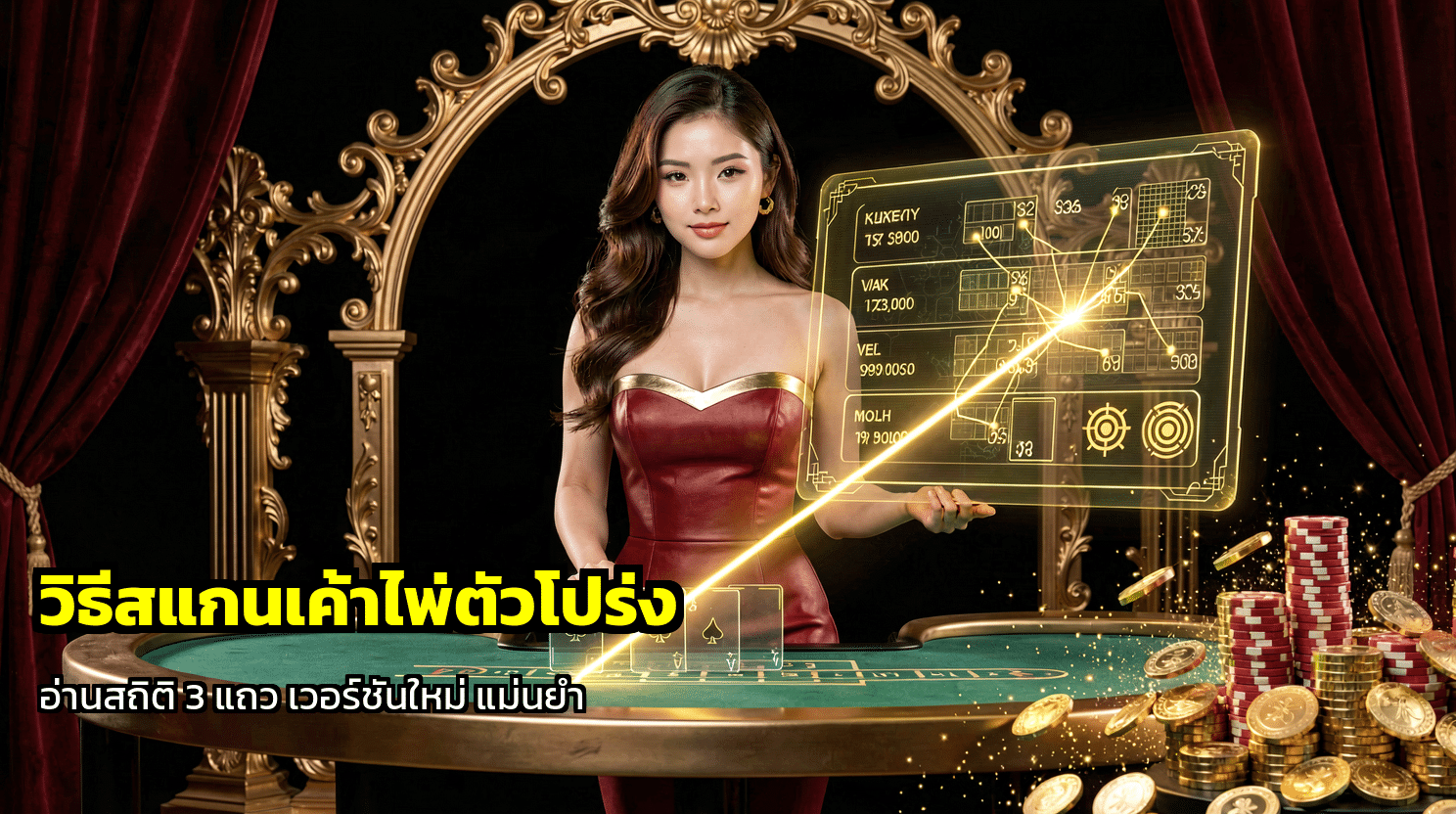 วิธีสแกนเค้าไพ่ตัวโปร่ง